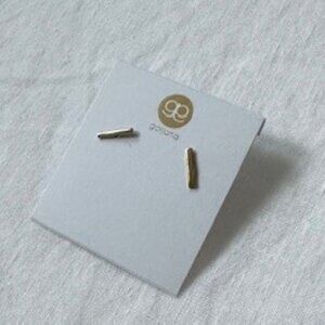 Gorjana gold plated bar studs